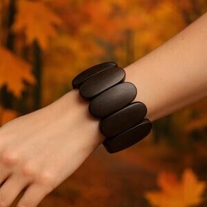 NWT Soft Surroundings Tiger Wood Stretch Bracelet